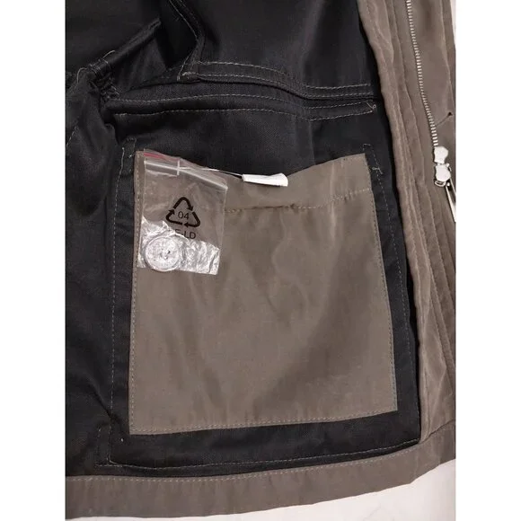 Mauro Ferrini Olive Green Faux Suede Utility Jacket Men's Sz XXL - Picture 16 of 16